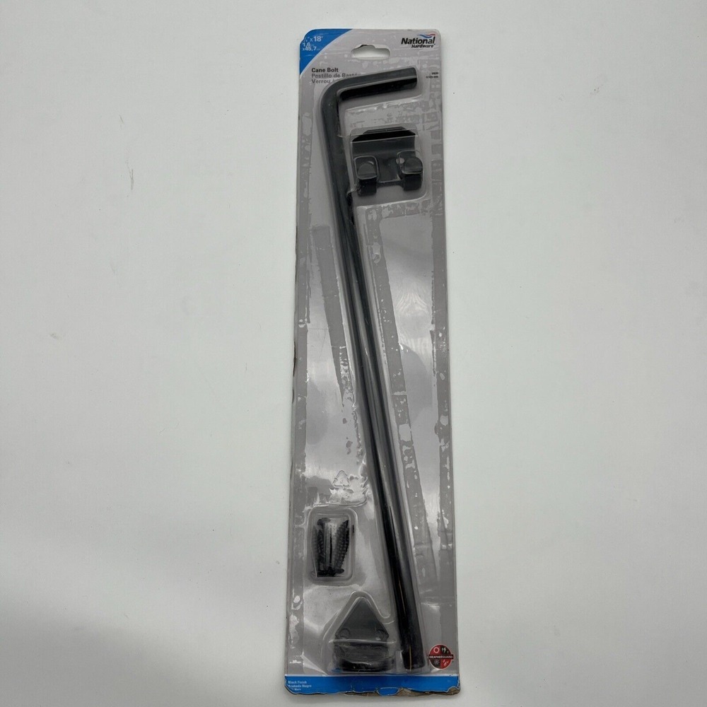 New Cane Bolt National Hardware V835 N109-039 5/8"X 18" 1,6CM X 45,7 CM BLACK